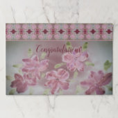 おめでとうラブリーエレガント紙ランチョンマット ペーパーパッド (正面)