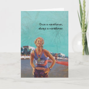 おめでとうランナーカード – Once a Marathoner カード