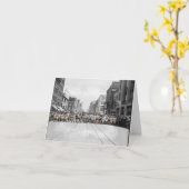 おめでとうランナー カード (黄色い花)