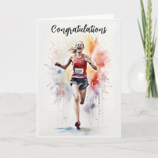 おめでとうランニングカード カード