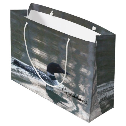 おめでとうルーンバッグ ラージペーパーバッグ (裏面アングル)