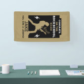 おめでとうロックギター試験 横断幕 (トレードショー)