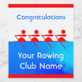 おめでとうローイングクラブチーム ワインラベル (シングルラベル)