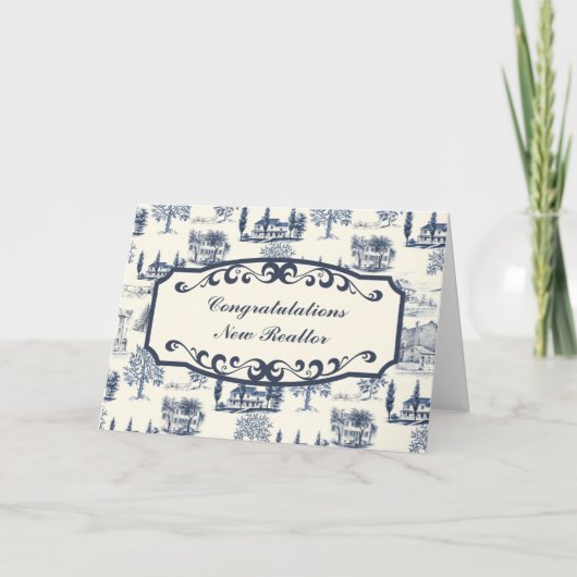おめでとう不動産仲介業者免許 カード (正面)