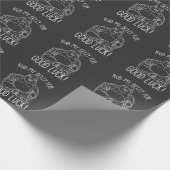 おめでとう仏，お腹をこすって仏様の幸運を祈る ラッピングペーパー (角)