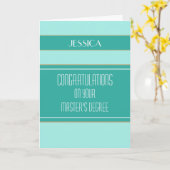 おめでとう修士号卒業表 カード (黄色い花)