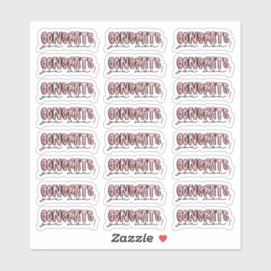 おめでとう勝った! – 水彩シール シール (シート)