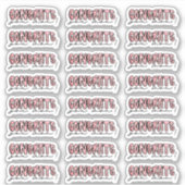 おめでとう勝った! – 水彩シール シール (正面)