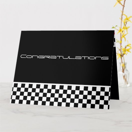 おめでとう勝利レーンがあなたに似合う カード (黄色い花)