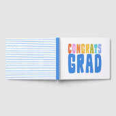 おめでとう卒業かわいいカラフル卒業 ゲストブック (全面)