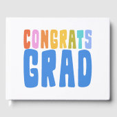 おめでとう卒業かわいいカラフル卒業 ゲストブック (正面)