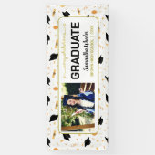 おめでとう卒業カスタム写真修了会 横断幕 (縦)