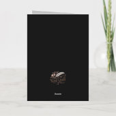 おめでとう卒業シルバーティール(緑がかった色)スパークル カード (裏面)