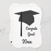 おめでとう卒業パーソナライズされたカード (正面/裏面)