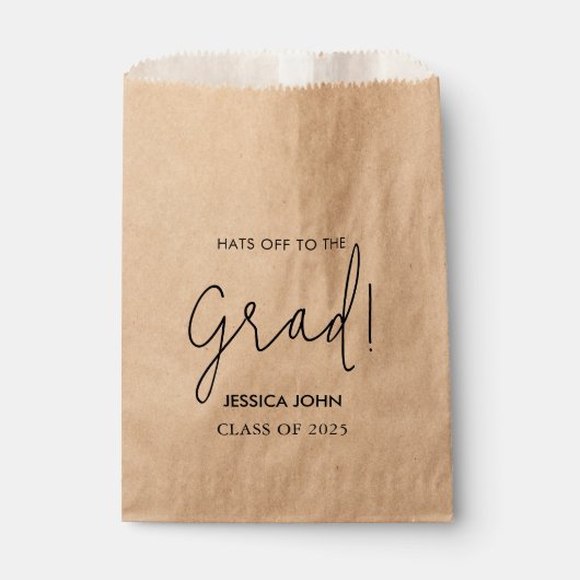 おめでとう卒業パーティーお菓子の好意 フェイバーバッグ (正面)