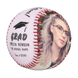 おめでとう卒業ピンク卒業2写真 野球ボール