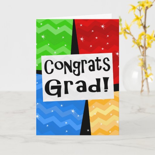 おめでとう卒業フェスティバル数々のカラー卒業パーティー カード (黄色い花)