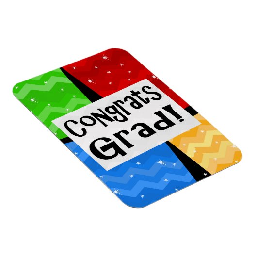 おめでとう卒業フェスティバル数々のカラー卒業パーティー マグネット (右側)