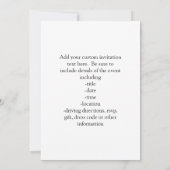 おめでとう卒業フェスティバル数々のカラー卒業パーティー 招待状 (裏面)