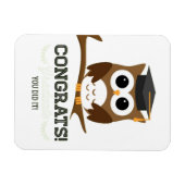 おめでとう卒業フクロウ マグネット (横)