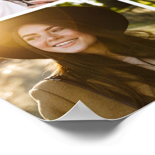 おめでとう卒業写真トレンディー卒業会 ポスター (角)