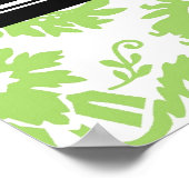 おめでとう卒業名前をカスタムするバナーライム ポスター (角)