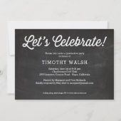 おめでとう卒業式チョークボード招待状 招待状 (裏面)