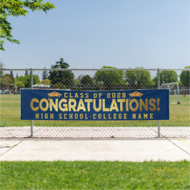 おめでとう卒業生カスタム学校卒業 横断幕