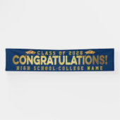 おめでとう卒業生カスタム学校卒業 横断幕 (横)