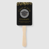 おめでとう卒業生2018年クラスw ハンドファン (裏面)