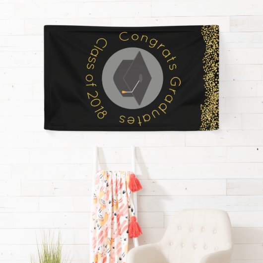 おめでとう卒業生20xxクラスフェイク紙吹雪 横断幕 (インサイチュ)