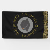 おめでとう卒業生20xxクラスフェイク紙吹雪 横断幕 (横)