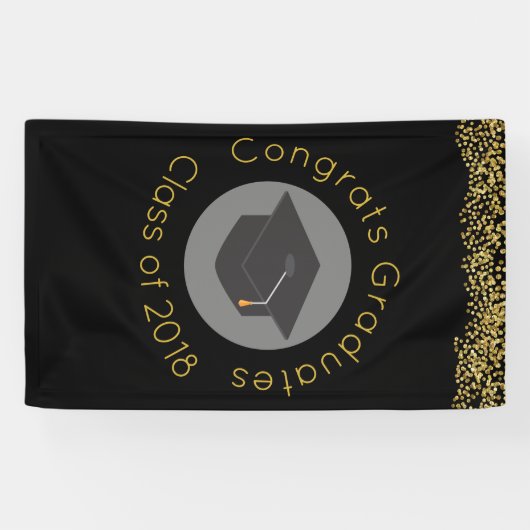 おめでとう卒業生20xxクラスフェイク紙吹雪 横断幕 (横)