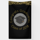 おめでとう卒業生20xxクラスフェイク紙吹雪 横断幕 (縦)