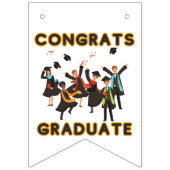 おめでとう卒業生 バンティング バナー (第2の旗)
