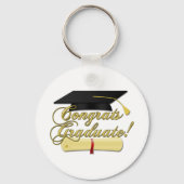 おめでとう卒業証書と卒業証書 キーホルダー (正面)