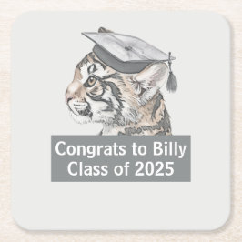 おめでとう卒業 スクエアペーパーコースター