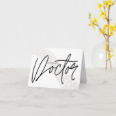 おめでとう博士！カイロプラクティック卒業カード、DC カード (黄色い花)