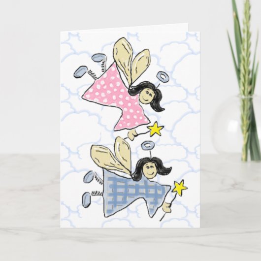 おめでとう双子 カード (正面)