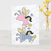 おめでとう双子 カード (黄色い花)