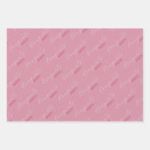 おめでとう名前をカスタムする ラッピングペーパーシート (正面2)