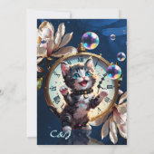 おめでとう君が可愛い子猫を望む。 招待状 (裏面)