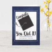 おめでとう君はMortarboardとScriptを卒業した カード (黄色い花)