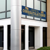 おめでとう大カスタム学の卒業式 横断幕 (ビルの外側)