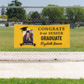 おめでとう大学院カスタムバナー黄 横断幕 (インサイチュ)