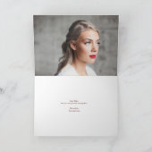 おめでとう大学院カラーグリーティングカード カード (内部)