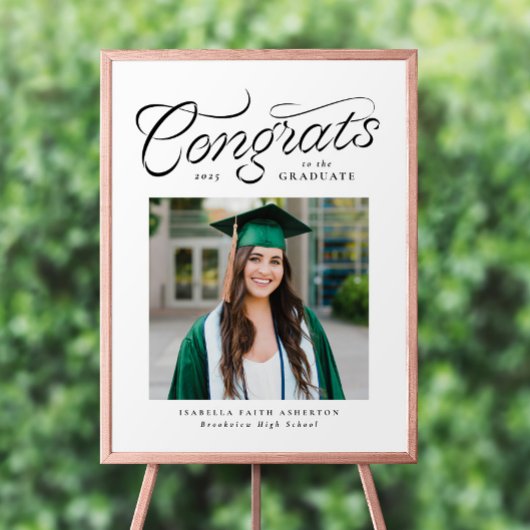 おめでとう大学院トレンディー写真卒業会 ポスター