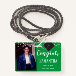 おめでとう大学院フォトグリーンバッジ1点 バッジ