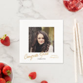 おめでとう大学院写真修了会 スタンダードカクテルナプキン (インサイチュ)