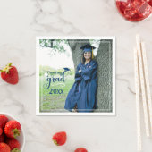 おめでとう大学院写真卒業ナプキンス スタンダードカクテルナプキン (インサイチュ)